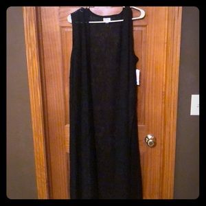 Lularoe Joy - Black Floral Lace